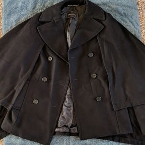 BCBGMaxAzria Wool Coat with Cloak
